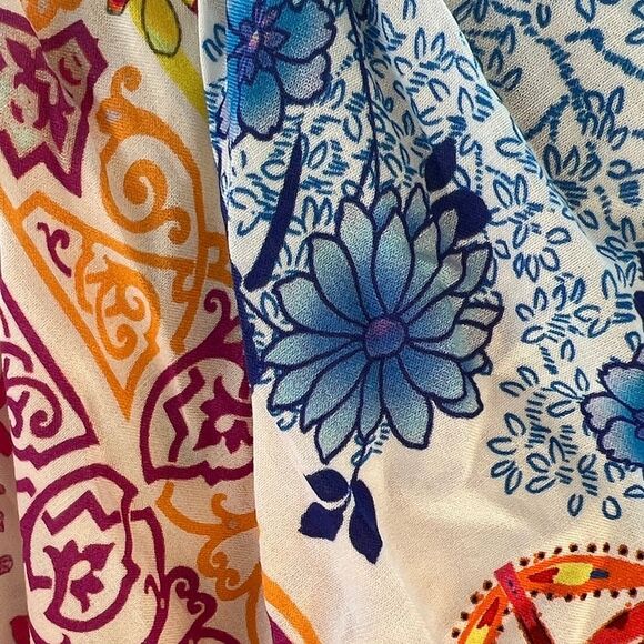 Johnny Was California PAULA TIERED MINI DRESS Size XXL - Picture 9 of 14